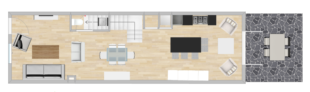 Level 1 Addition with seating area