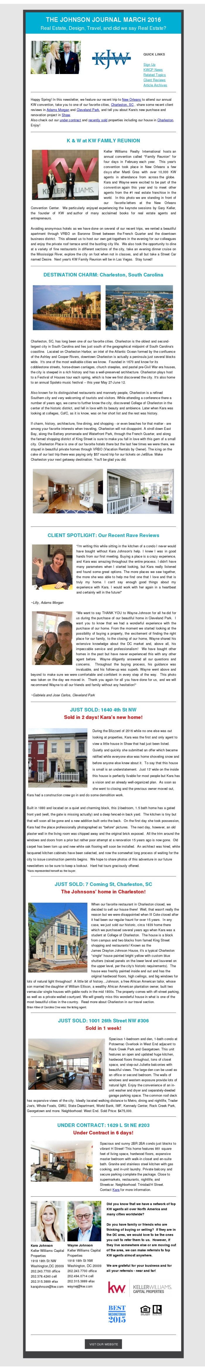 March 2016 Newsletter