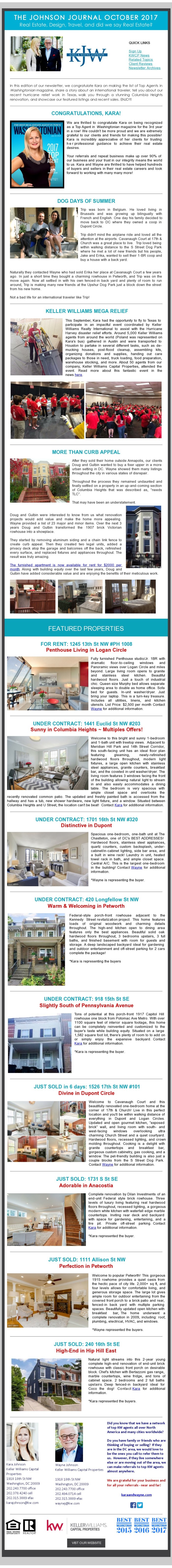 October 2017 Newsletter