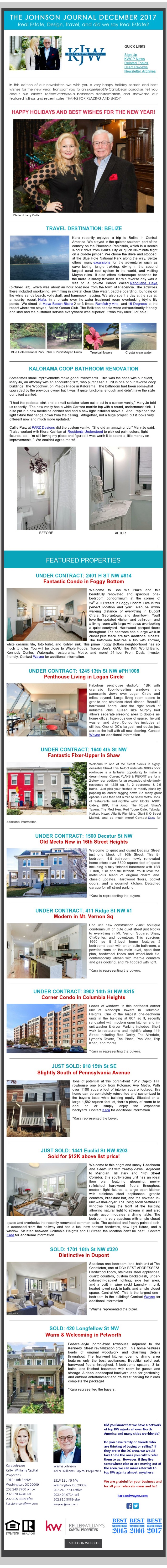 December 2017 Newsletter