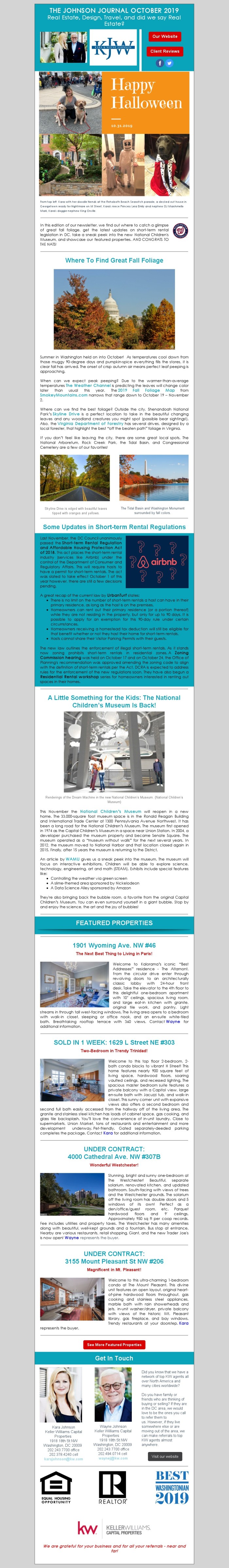 October 2019 Newsletter